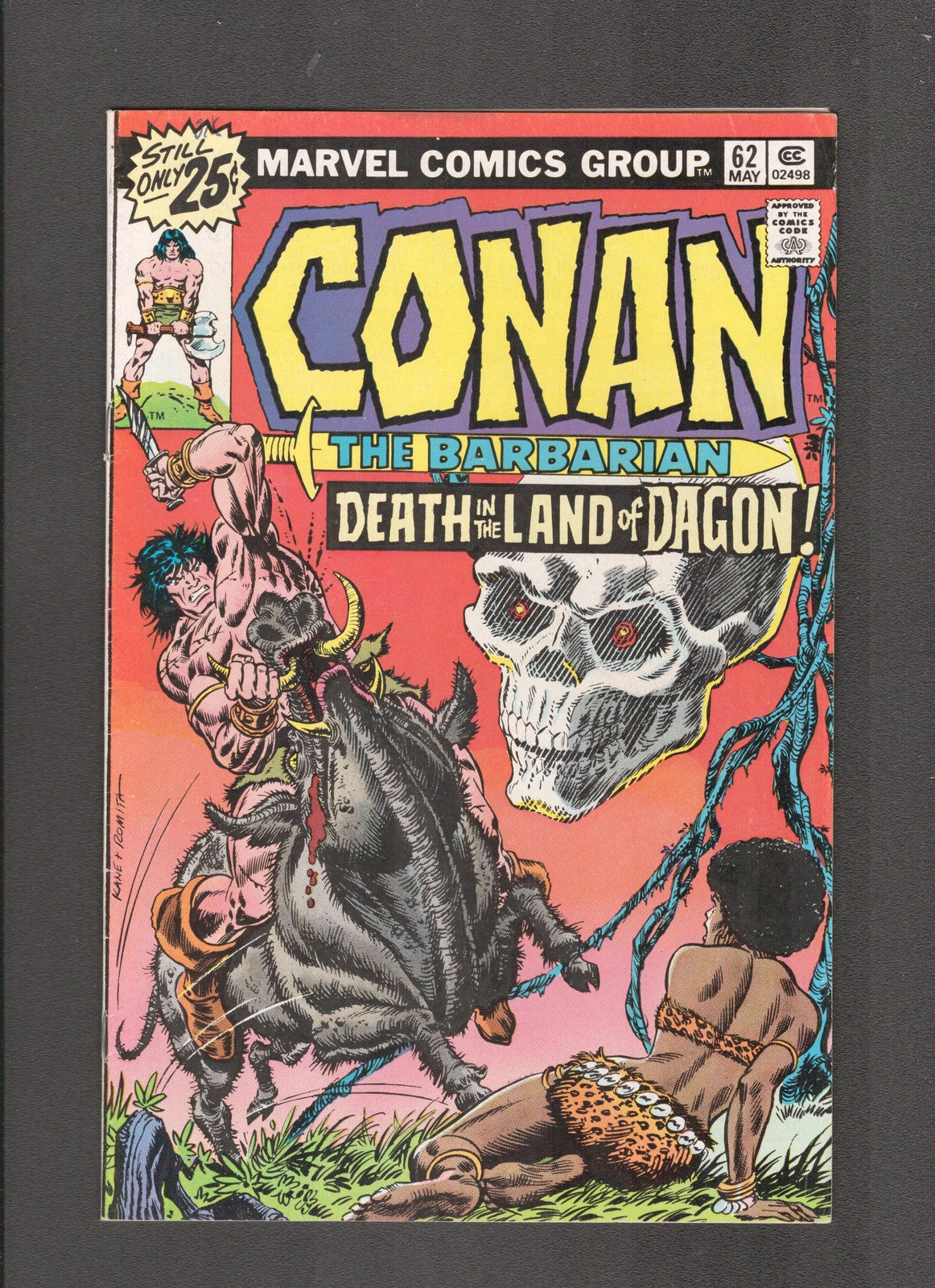 Conan the Barbarian #62 (1976) MVS Stamp B89 Stan Lee Marvel Comics