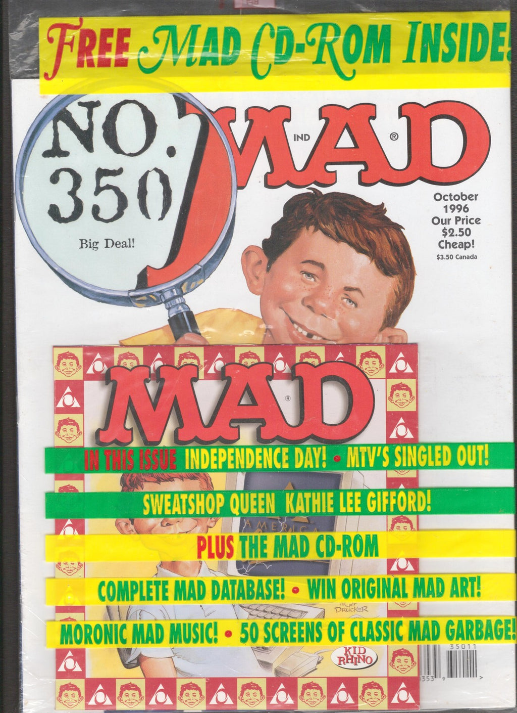 MAD Magazine #350 (1996) CD ROM Included E.C. Publications Comics