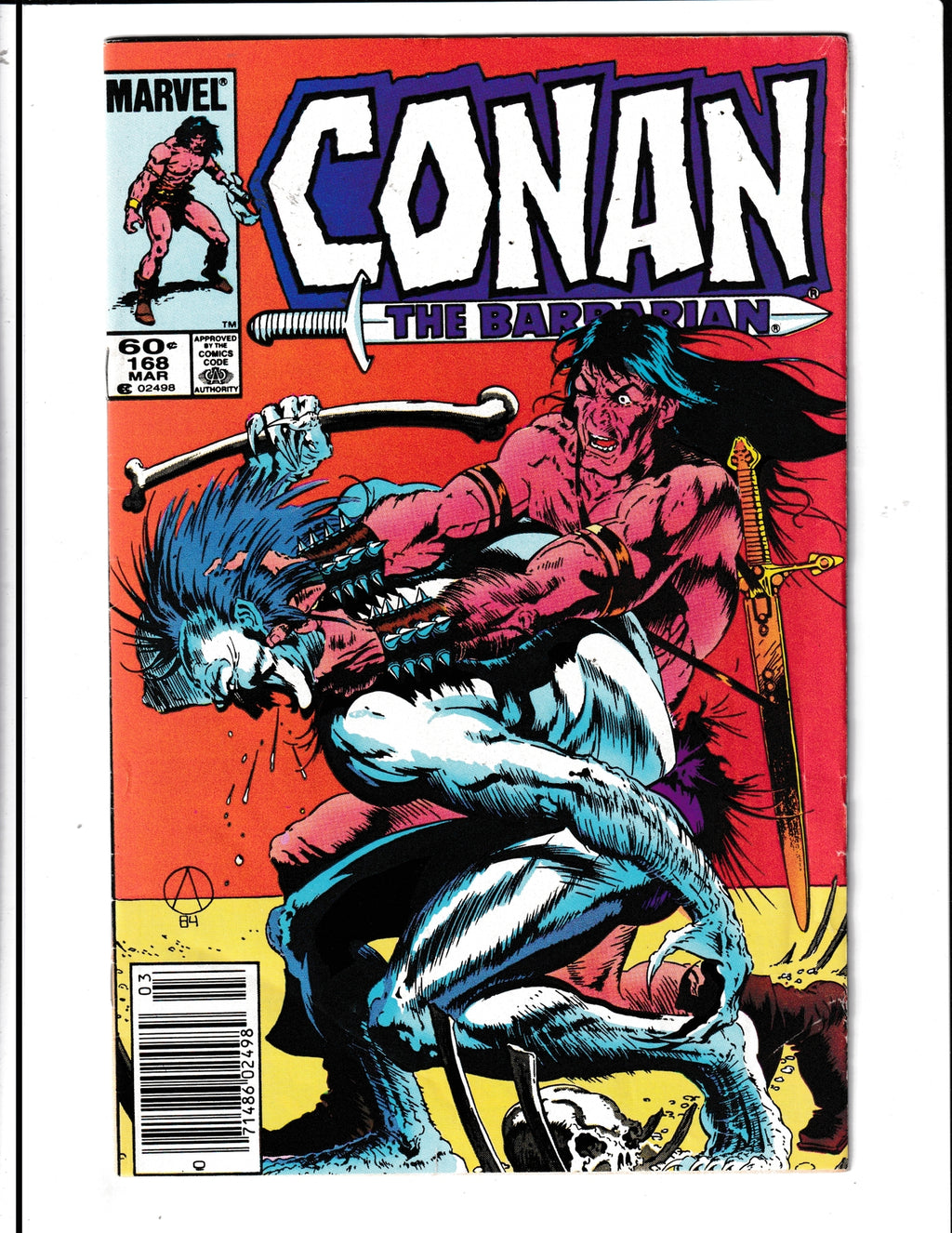 Conan the Barbarian #168 (1985) Marvel Comics SKU:959