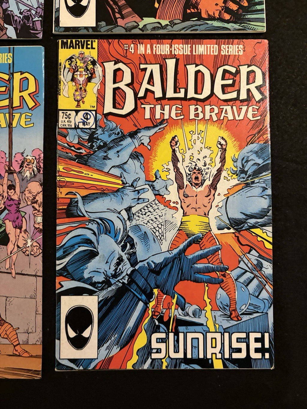 Balder the Brave #1-4 (1985) Complete Mini-Series Marvel Comics