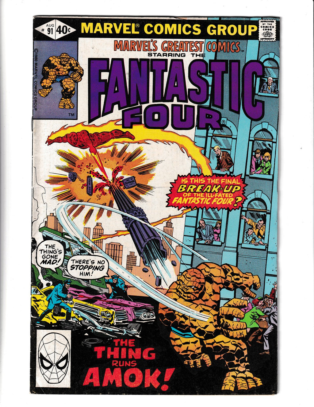 Marvel's Greatest Comics #91 (1980) Starring Fantastic Four Marvel Comics