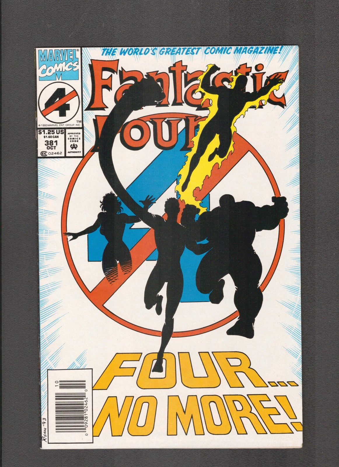 Fantastic Four #381 (1993) Dr. Doom and Mr. Fantastic Death Marvel Comics
