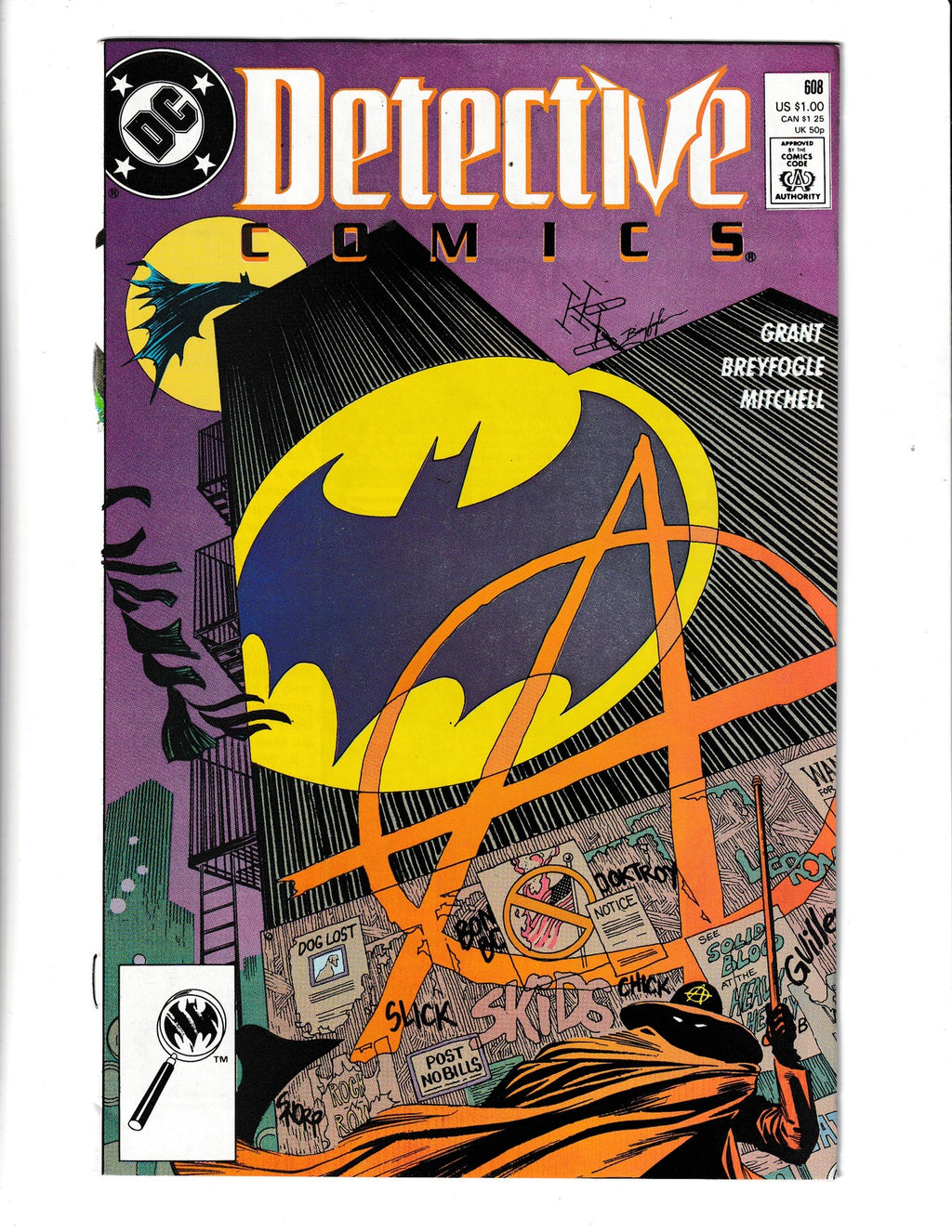 Detective Comics  #608 (1989) 1st Anarchy Higher Grade DC Comics