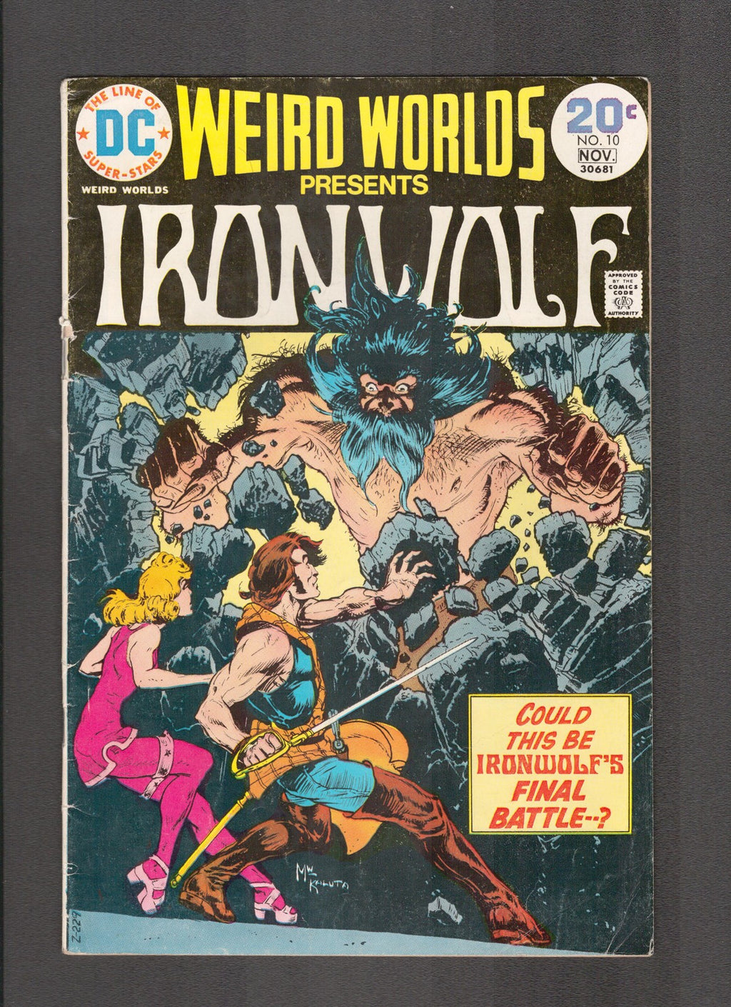Weird Worlds #10 (1974) Iron Wulf DC Comics