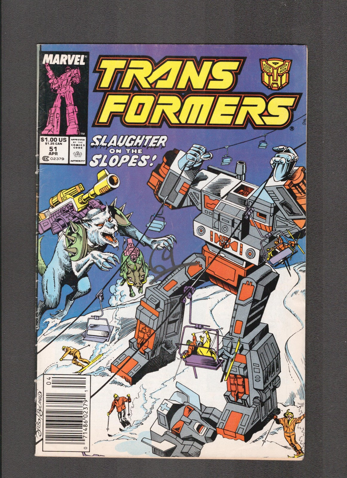 Transformers #51 (1989) Jose delbo Marvel Comics