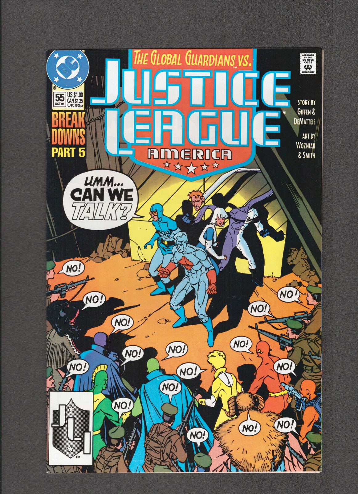 Justice League America #55 (1991) Higher Grade  DC Comics
