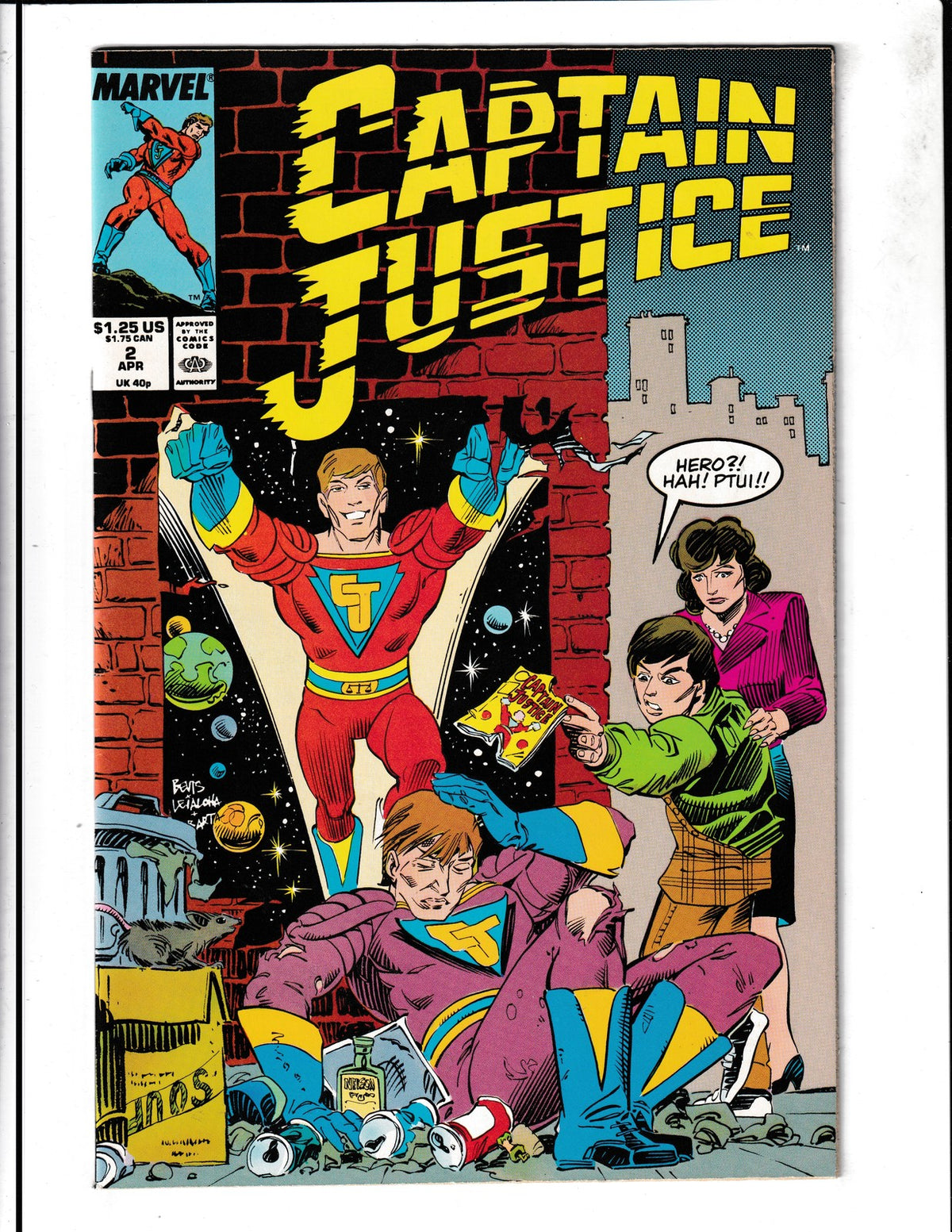Captain Justice #2 (1988) Marvel Comics