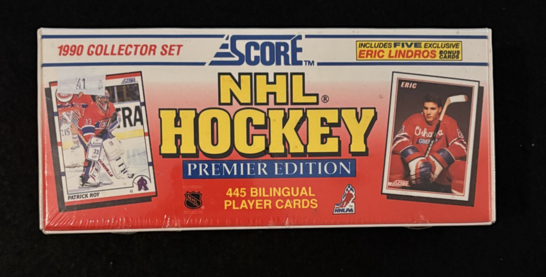 1990 Score Hockey Complete Sealed Factory Set 1-440 plus 5 bonus Lindros Cards