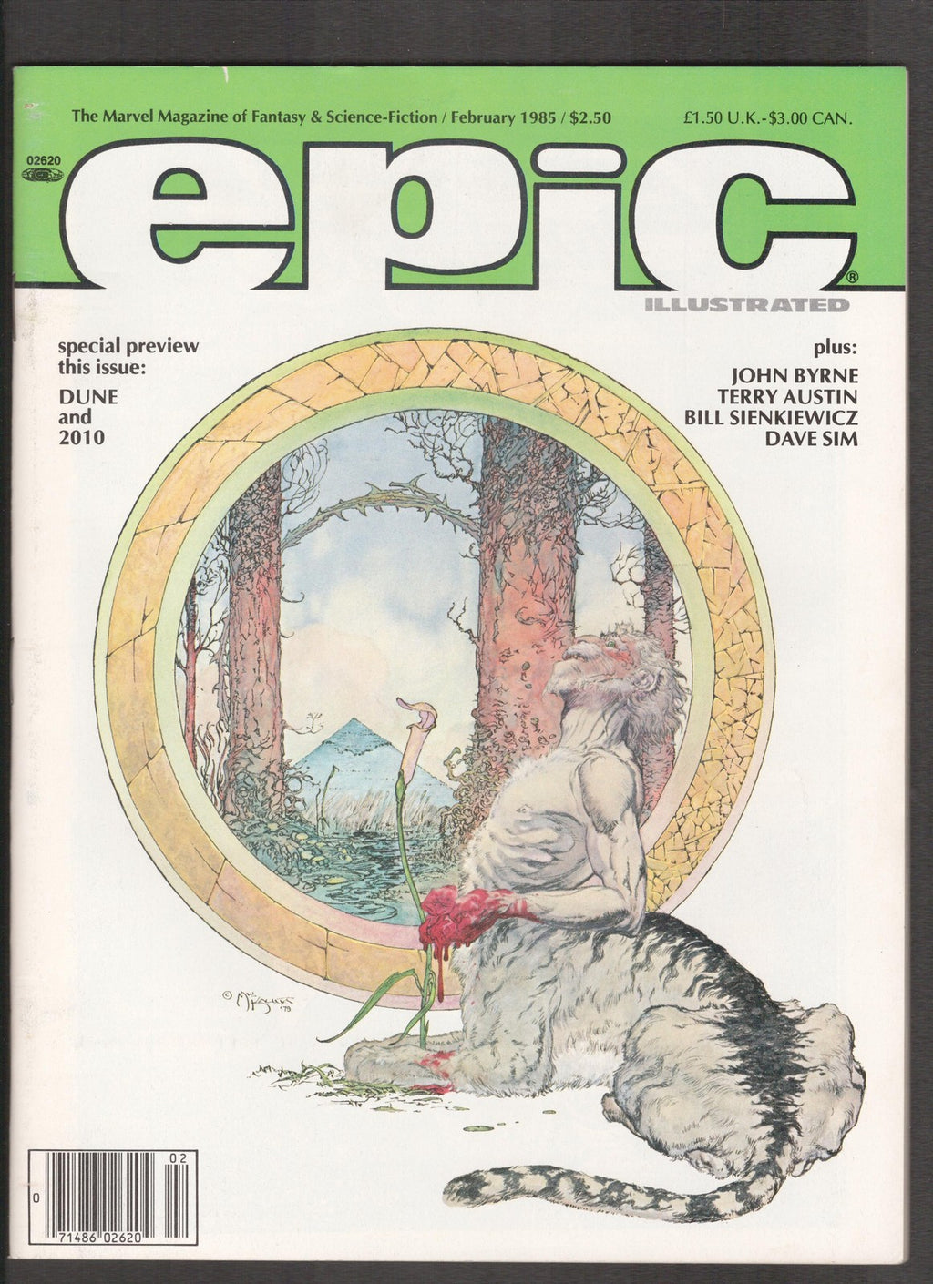 Epic Illustrated #28 (1985) Michael Kaluta Cover Marvel Comics