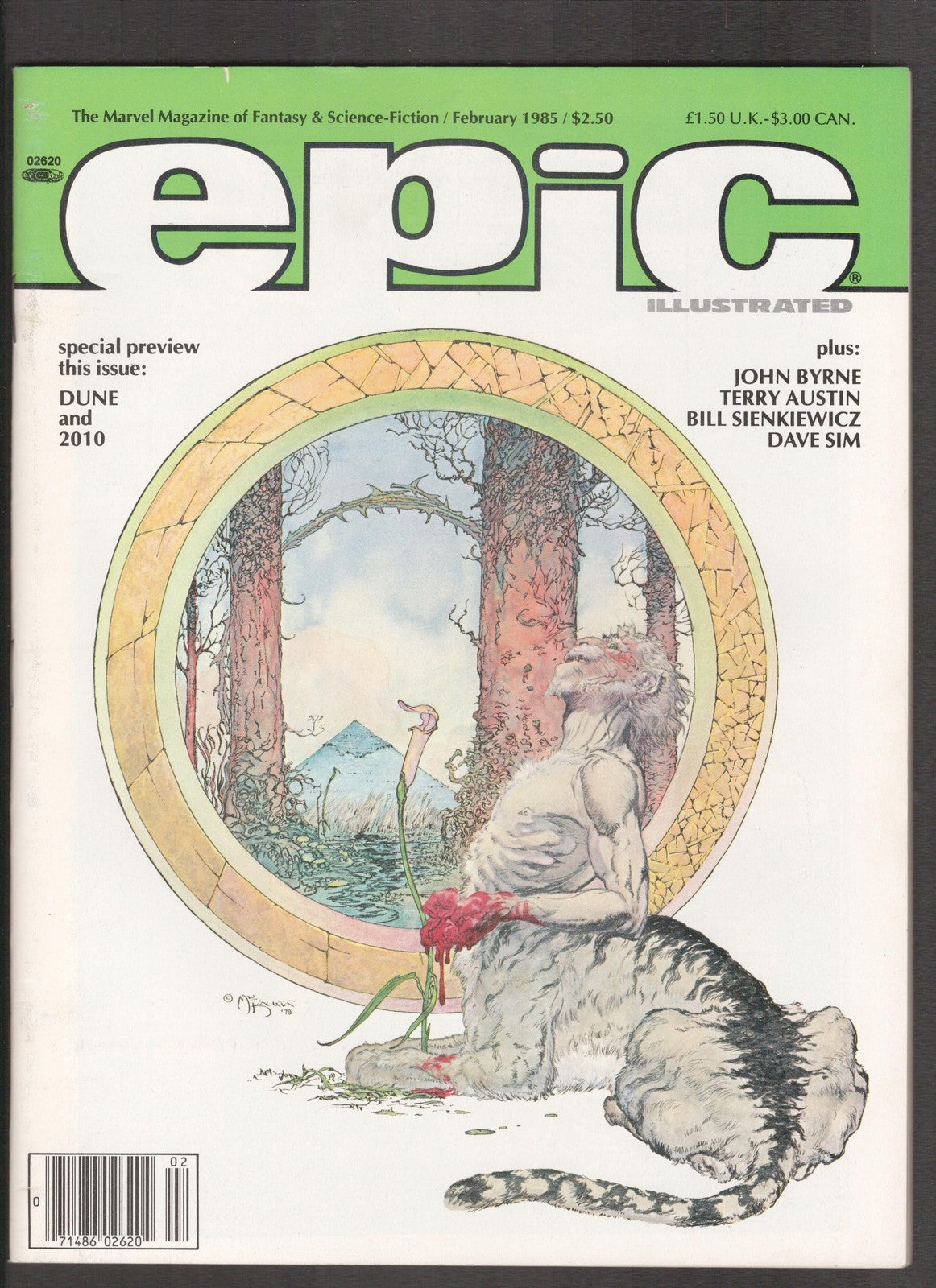 Epic Illustrated #28 (1985) Michael Kaluta Cover Marvel Comics