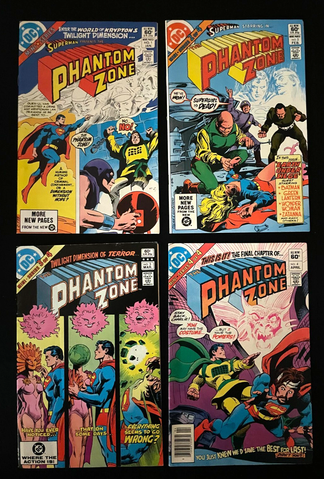 Phantom Zone - Complete Set of 4 - #1-4 (1982) DC SKU:2736