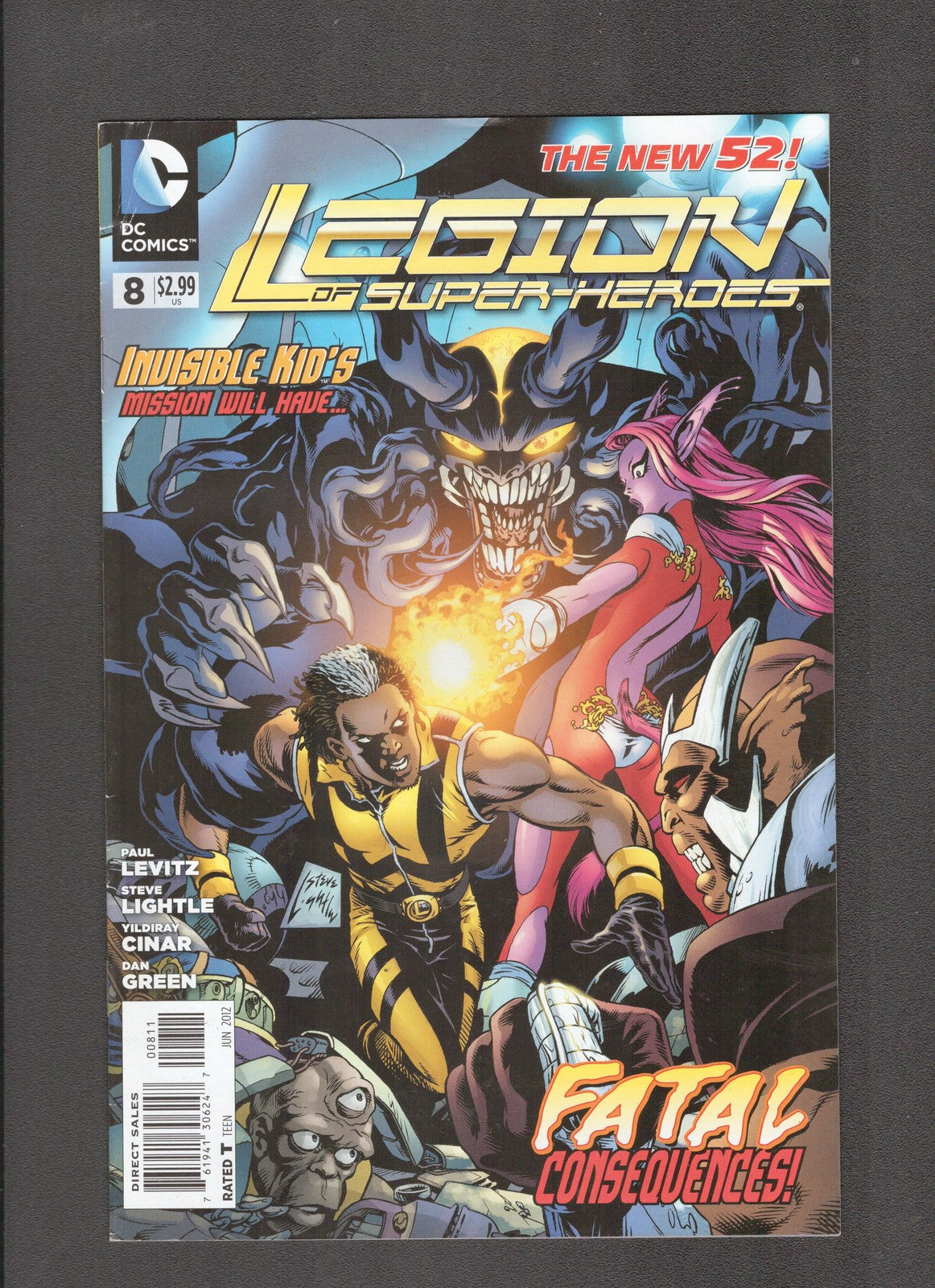 Legion of Super-Heroes #8 (2012) Steve Lightle DC Comics
