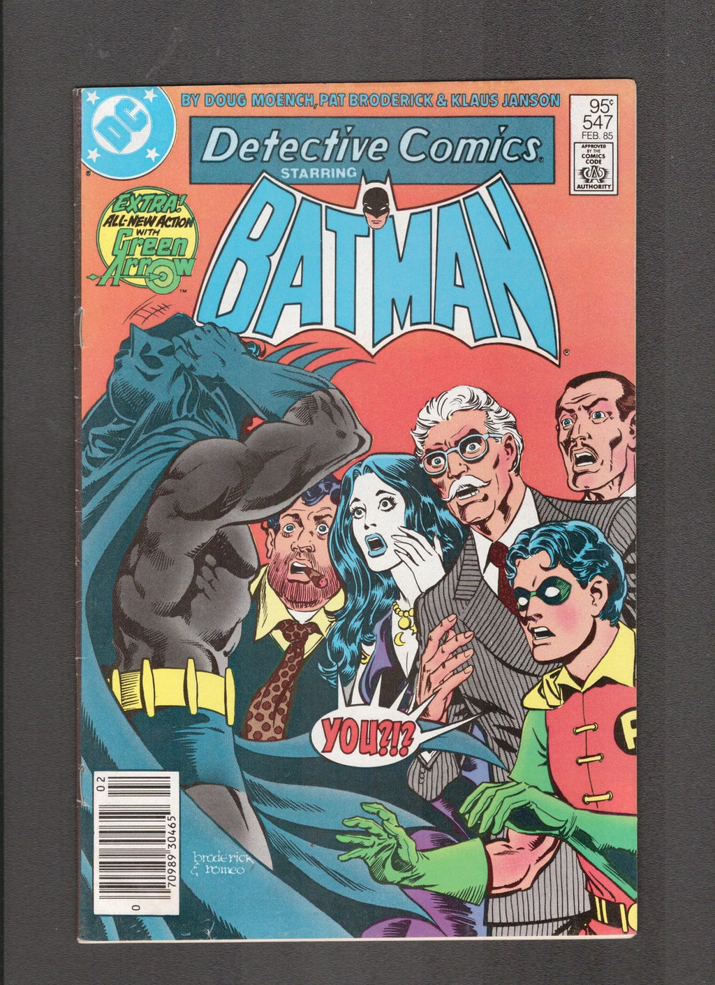 Detective Comics #547 (1985) Canadian Newsstand DC Comics
