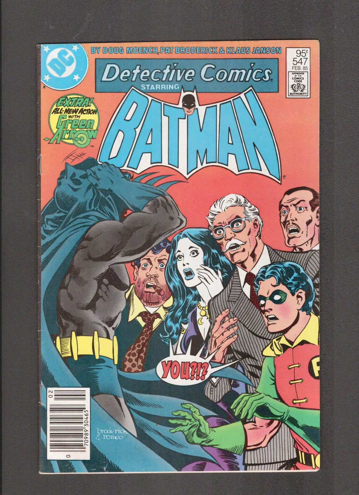 Detective Comics #547 (1985) Canadian Newsstand DC Comics