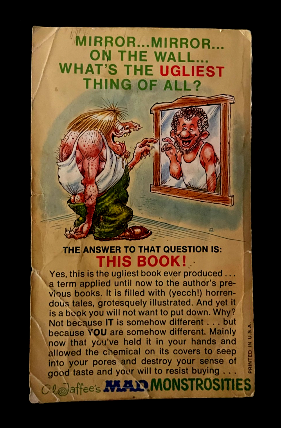 Al Jaffee's MAD (Yecch!) Monstrosities #1 1973 Signet Paperback