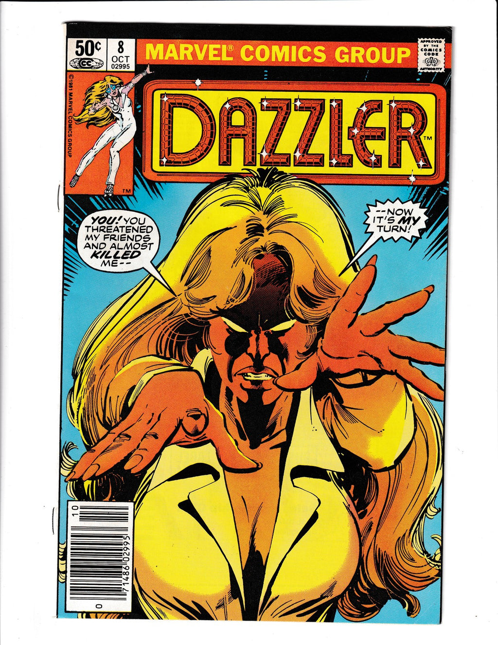 Dazzler #8 (1981) Sienkiewicz Marvel Comics