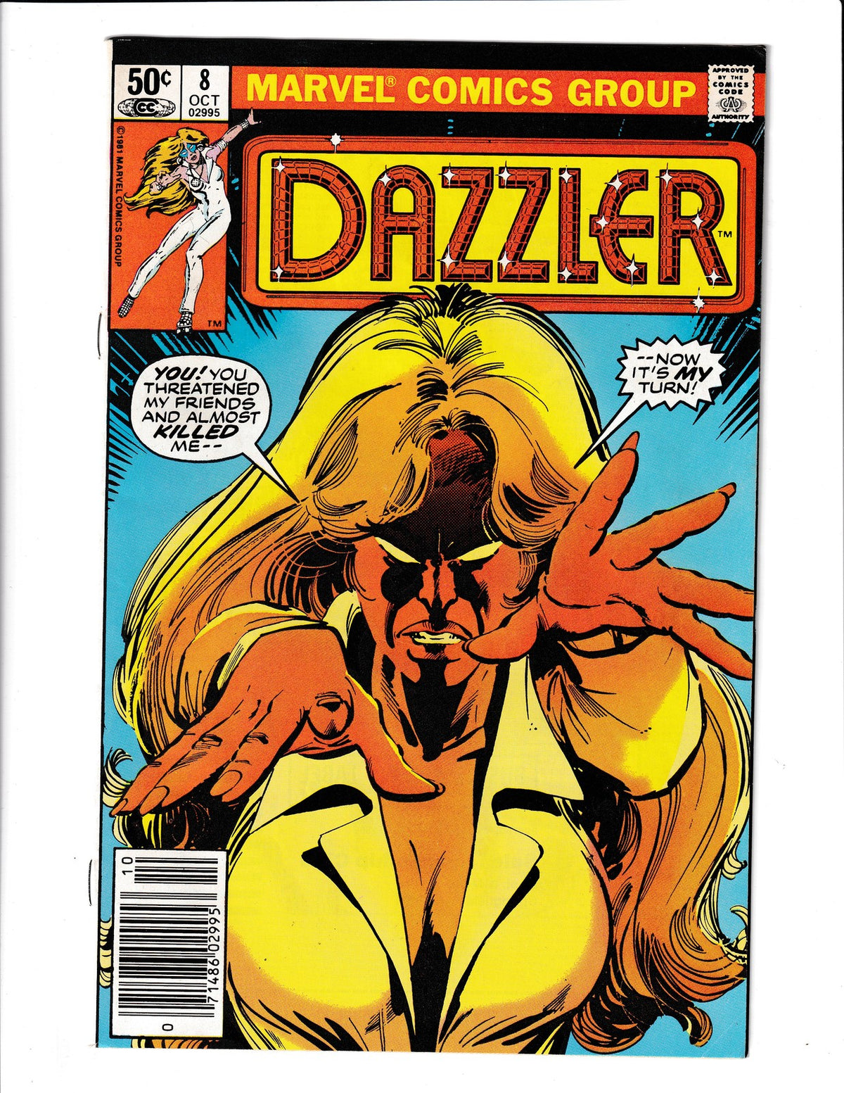 Dazzler #8 (1981) Sienkiewicz Marvel Comics