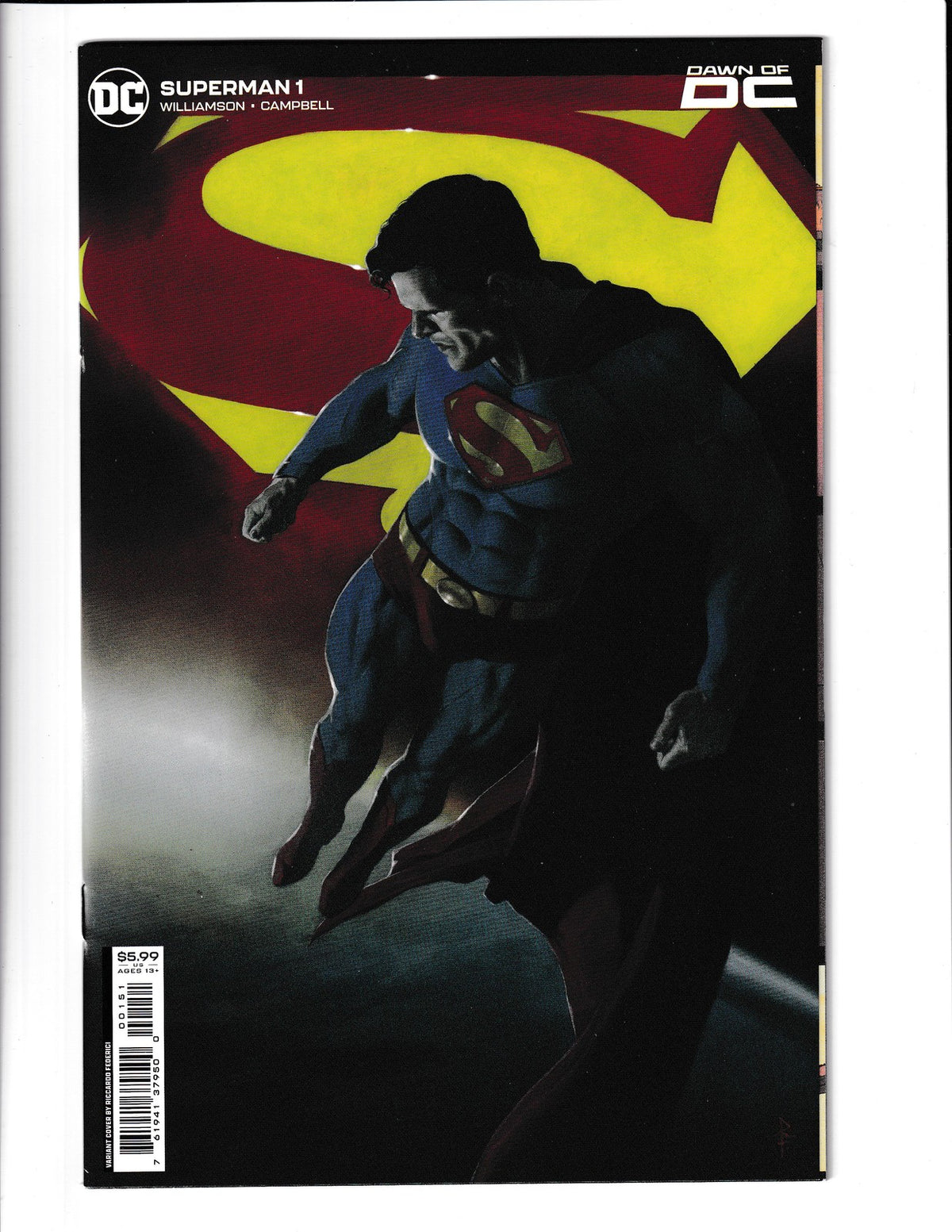 Superman #1e (2023) Ricardo Federici Cardstock DC Comics