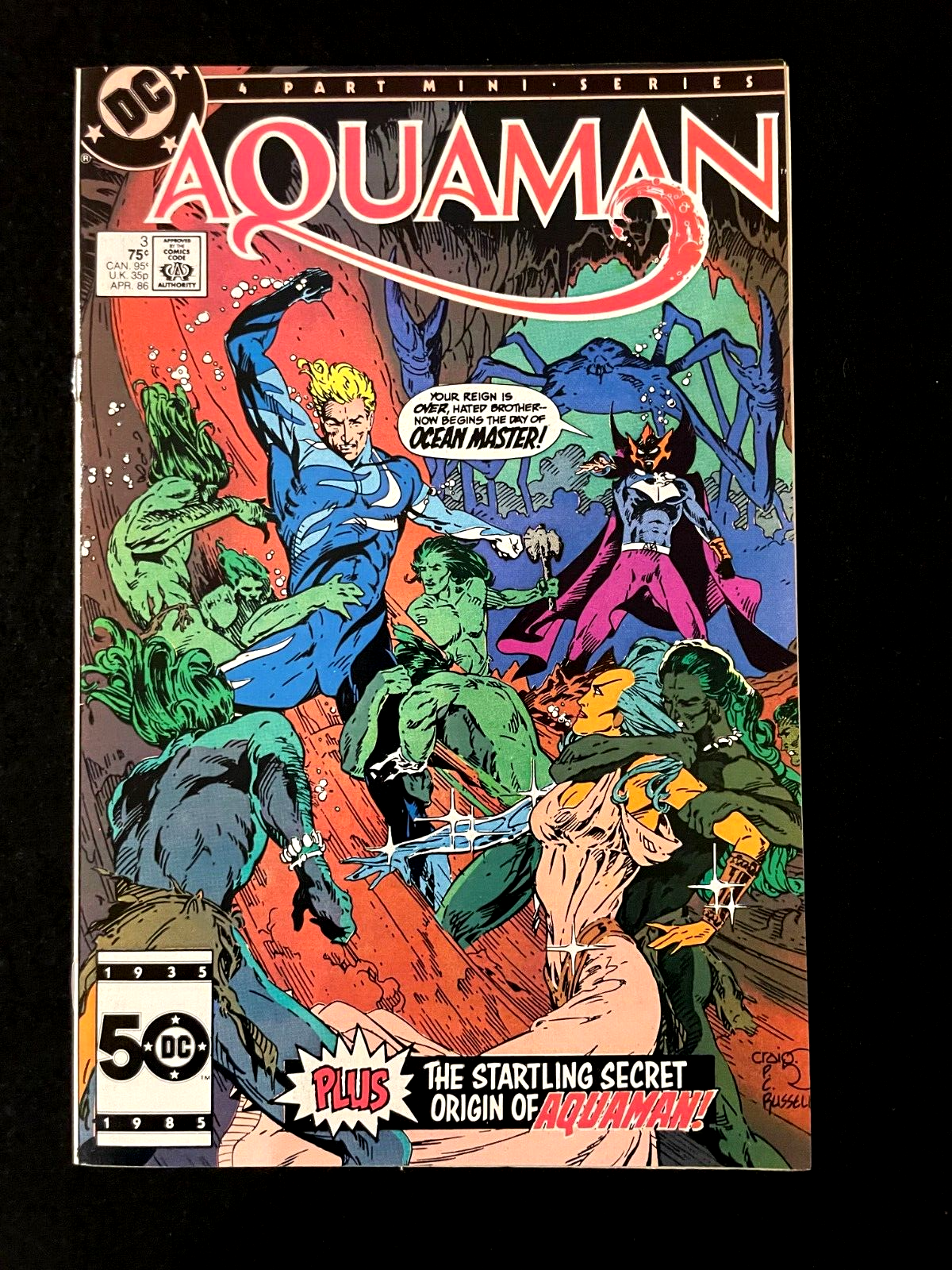 Aquaman - Complete Set of 4 #1-4 (1986) DC Comics
