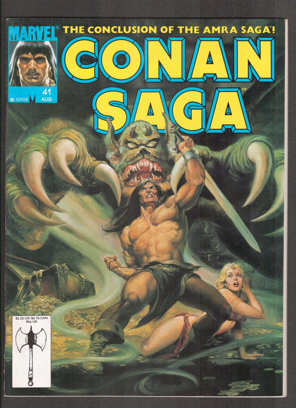 Conan Saga #41 (1990) John Buscema, Roy Thomas Marvel Magazine Comics