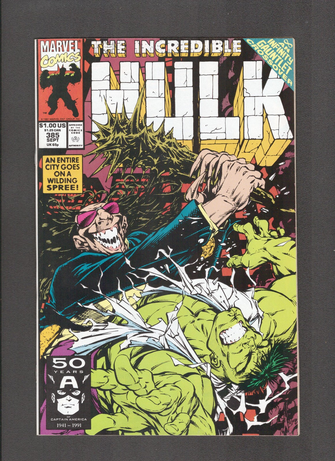 Incredible Hulk #385 (1991) Rick Jones Ressurection Marvel Comics