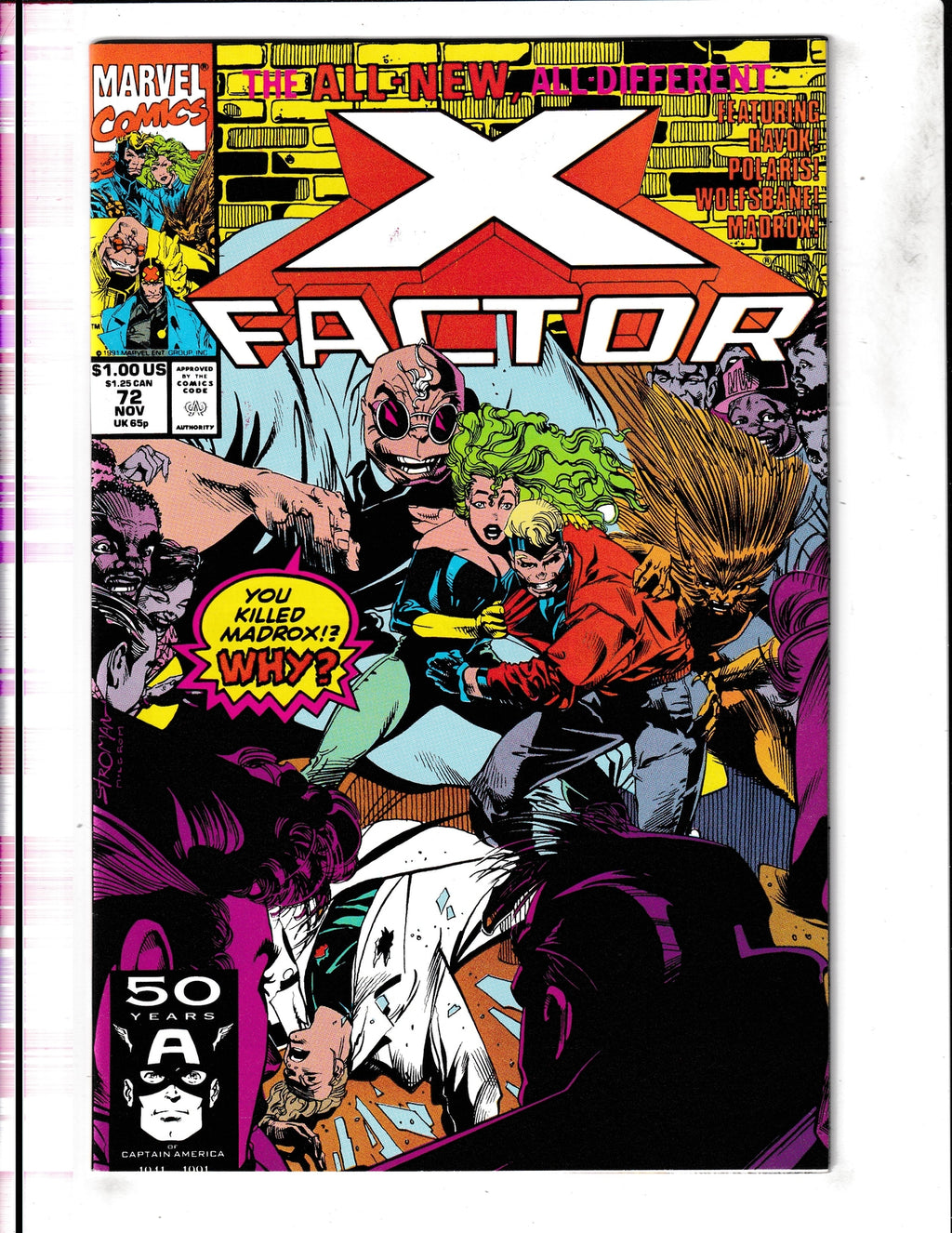 X-Factor #72 (1991) Higher Grade Marvel Comics