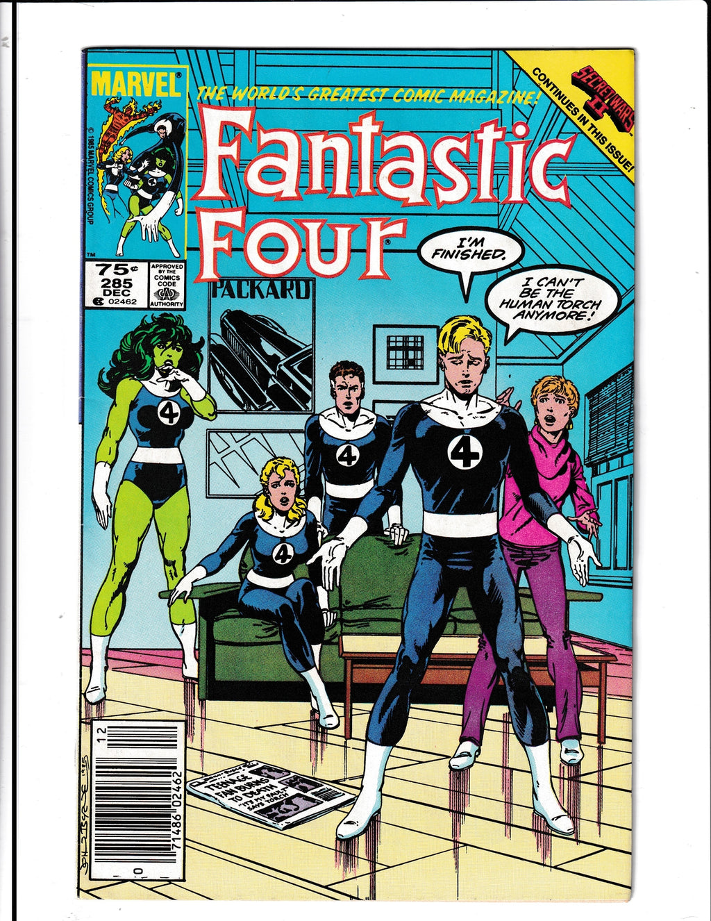 Fantastic Four #285 (1985) Canadian Newsstand Marvel Comics