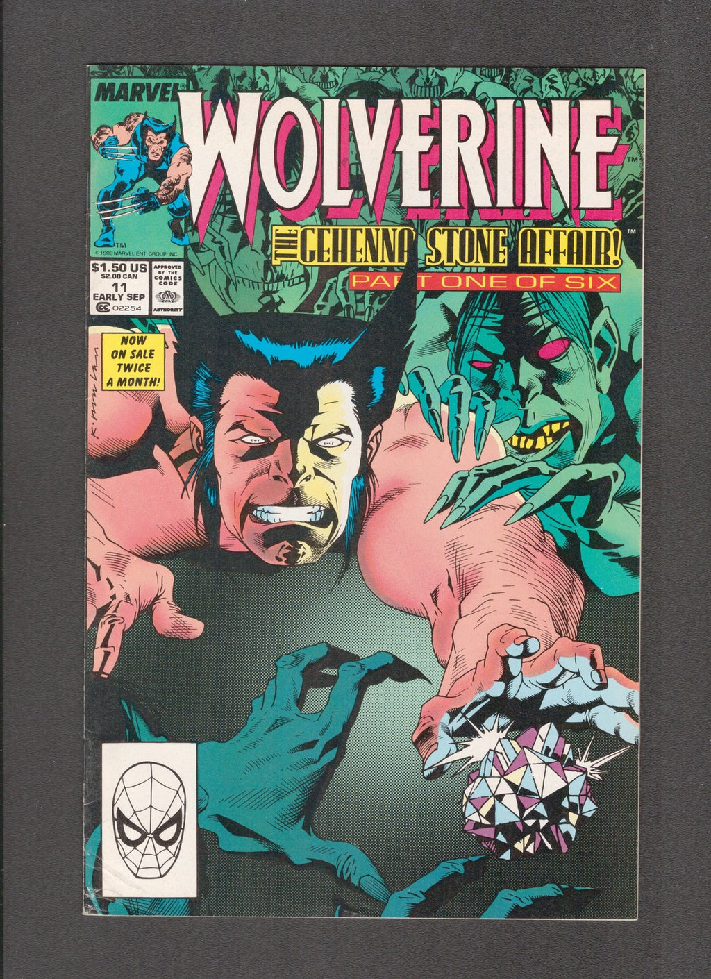 Wolverine #11 (1989) John Buscema, Bill Sienkiewicz Marvel Comics