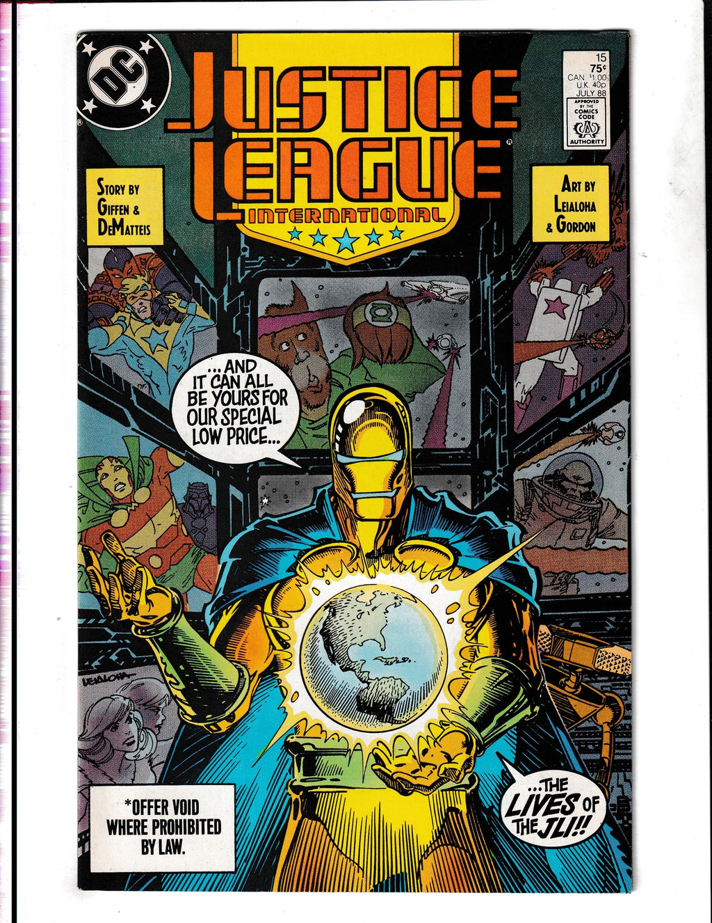 Justice League International #15 (1988) DC Comics