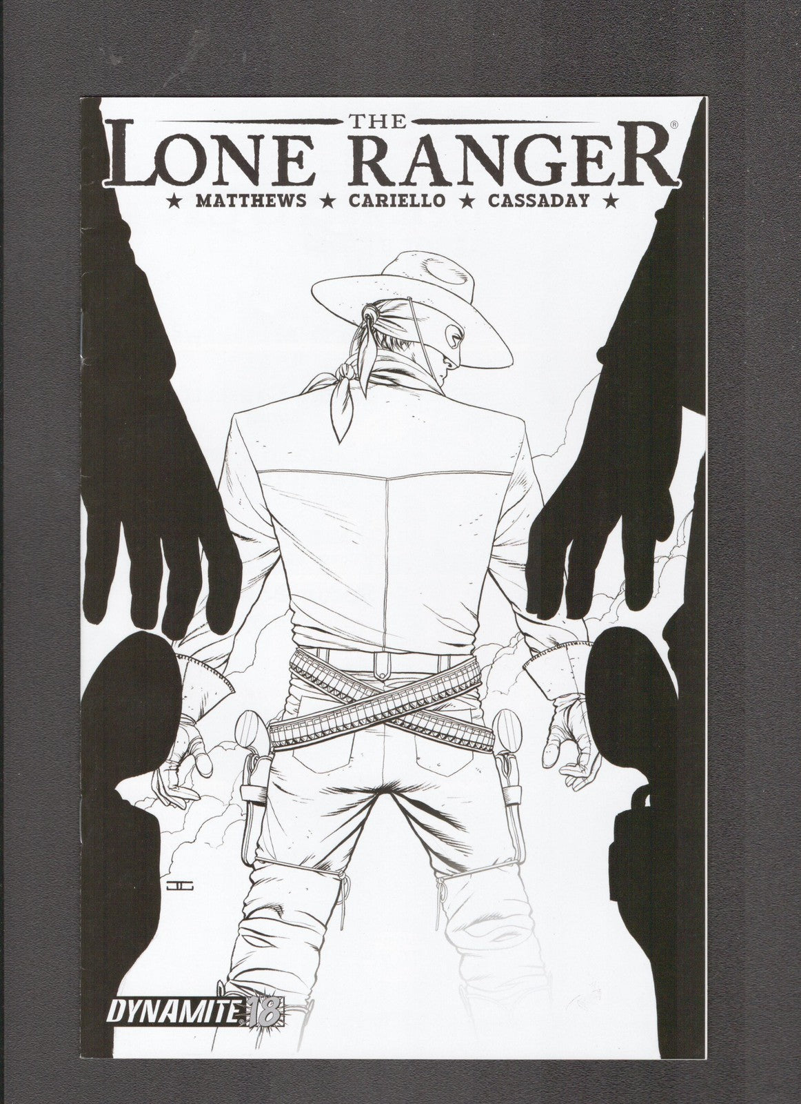 Lone Ranger #18B (2009) Cassaday B&W Variant Dynamite Comics