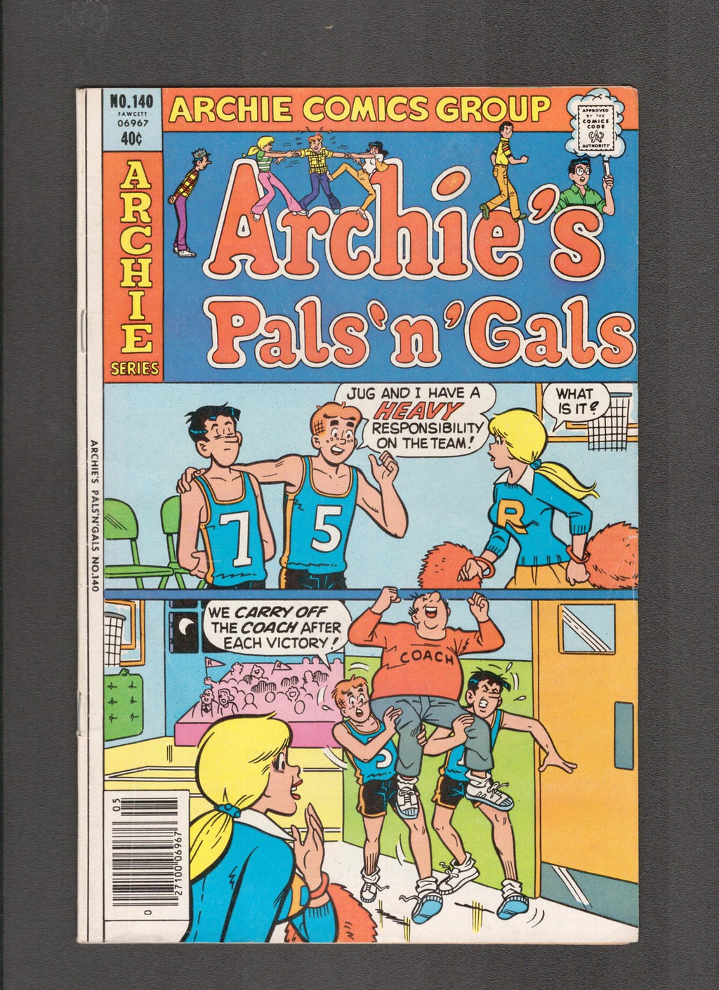 Archie's Pals 'n' Gals #140 (1980) Basketball Archie Comics