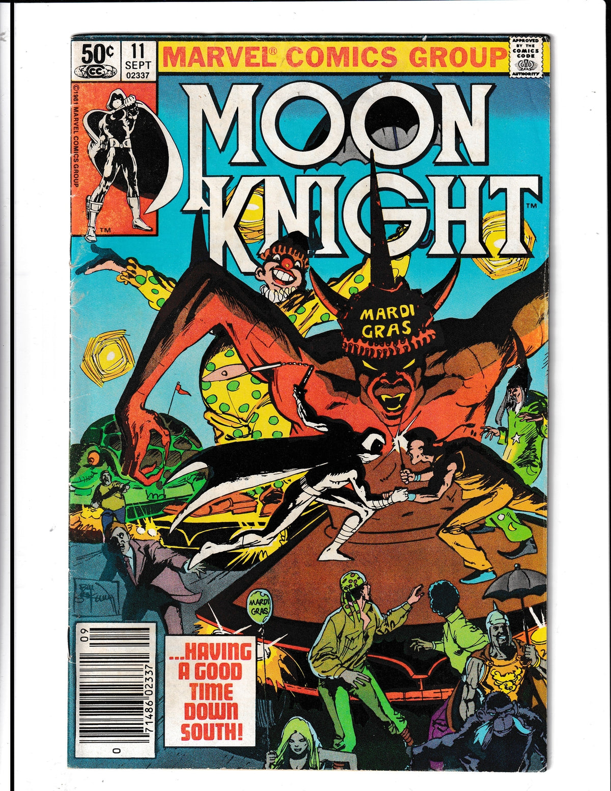 Moon Knight #11 (1981) Sienkiewich - First app of Cajun Creed Marvel Comics