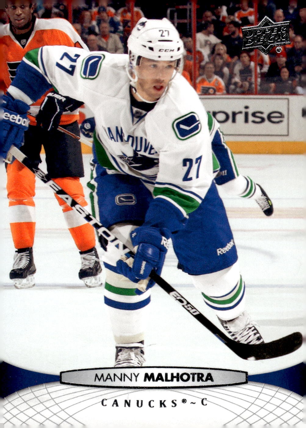 2011-12 Upper Deck #273 Manny Malhotra Hockey Vancouver Canucks