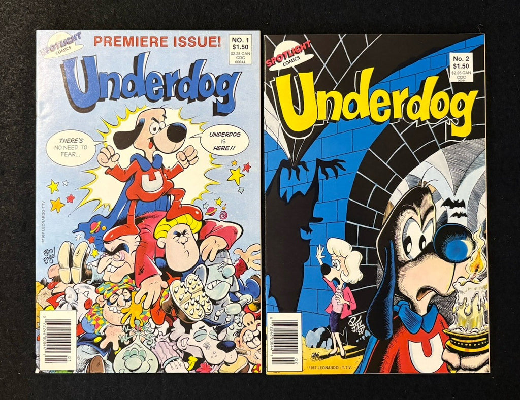 Underdog #1-2 (1987) Complete Series by Spotlight Comics