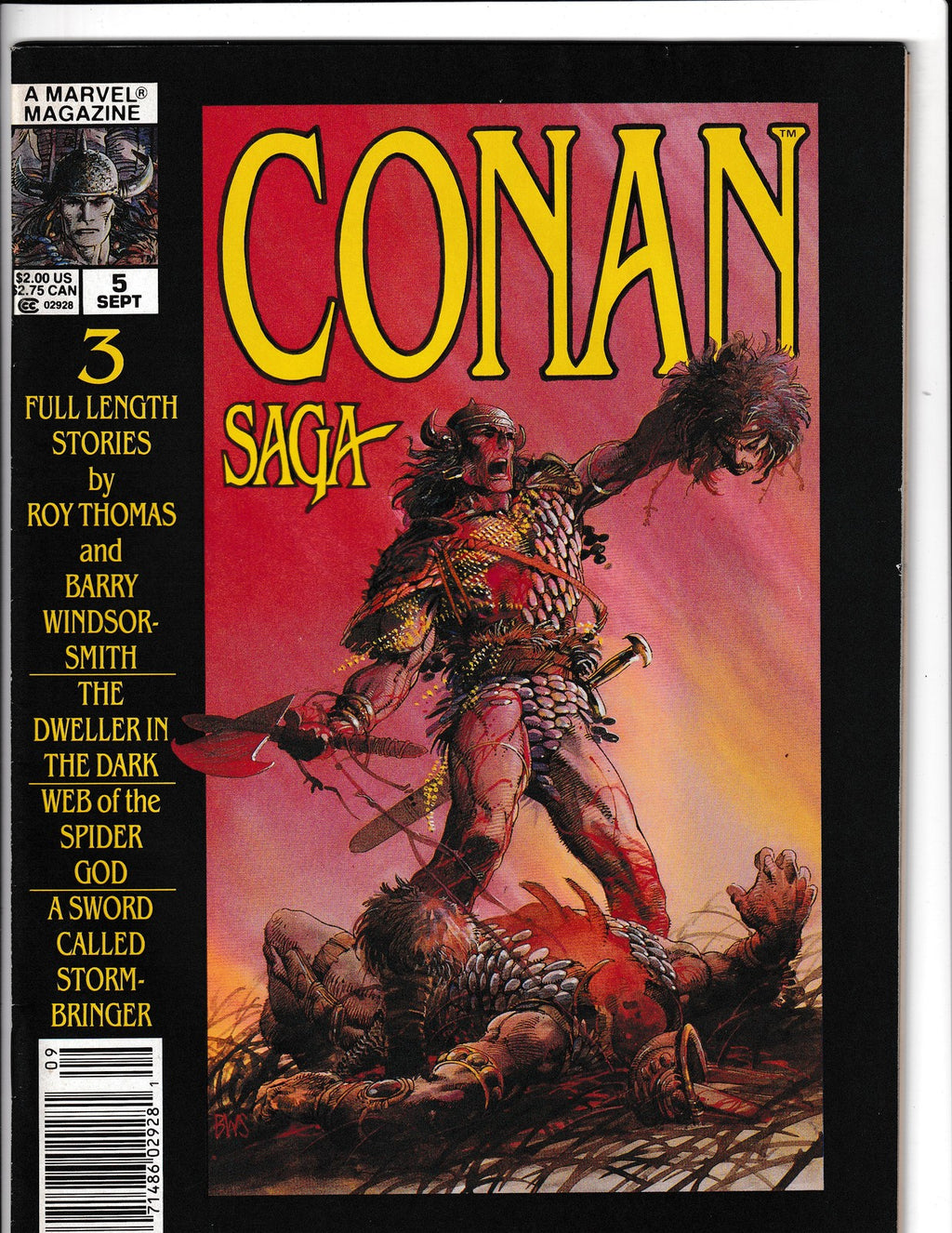 Conan Saga #5 (1987) Windsor-Smith, Thomas Marvel Comics