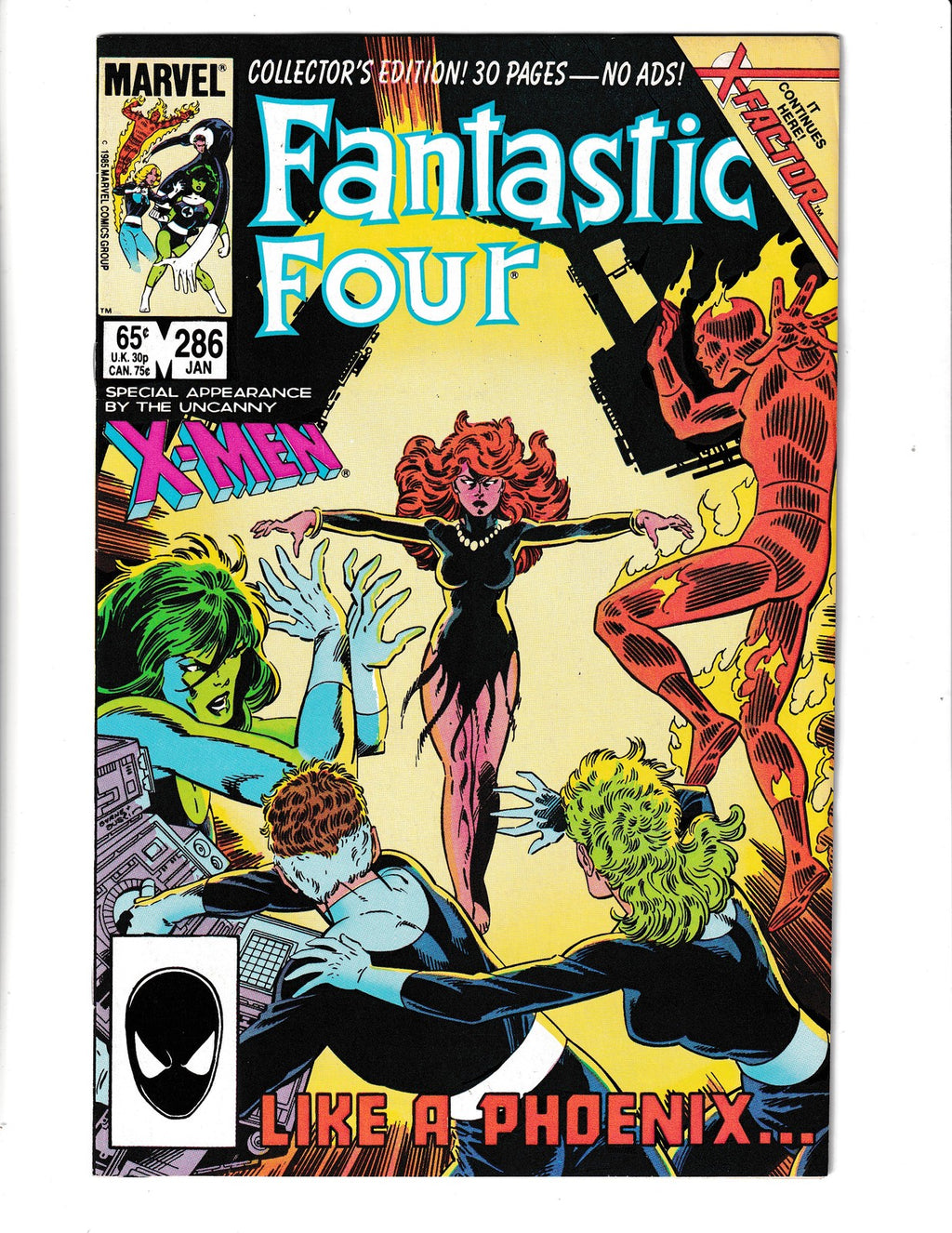 Fantastic Four #286 (1986) Canadian Newsstand - Higher Grade Marvel Comics