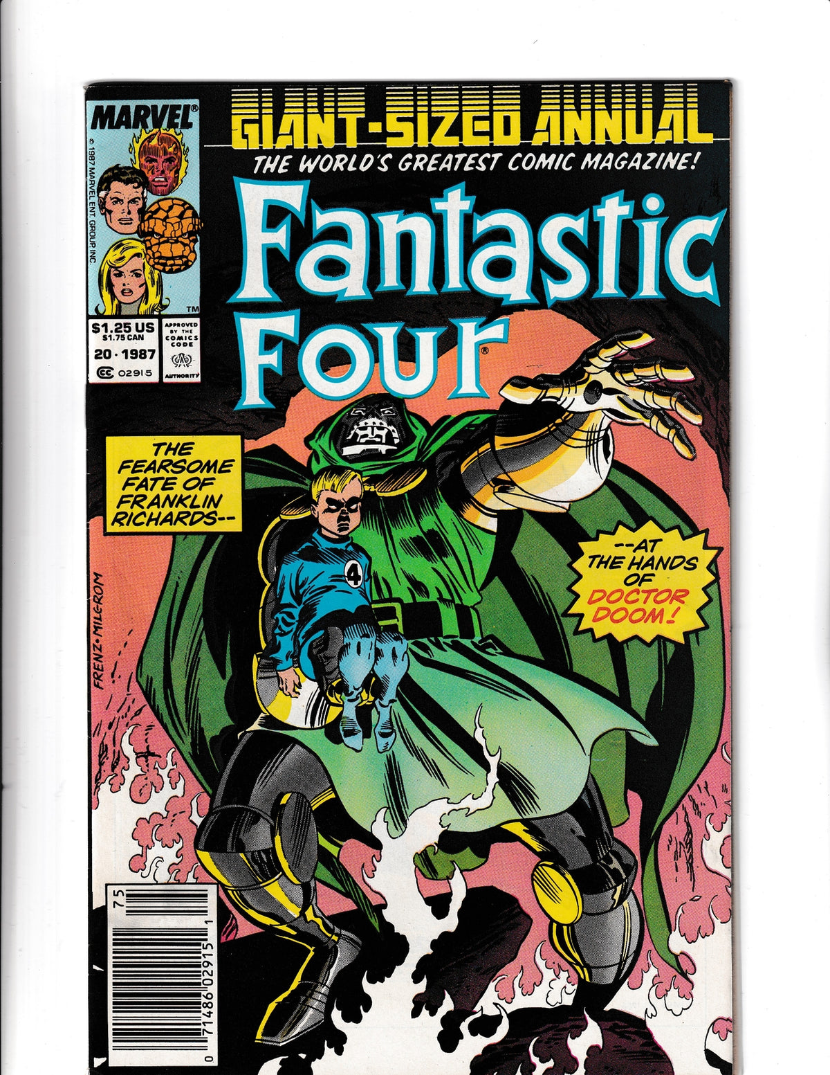 Fantastic Four Annual #20 (1987) Marvel Comics SKU:036