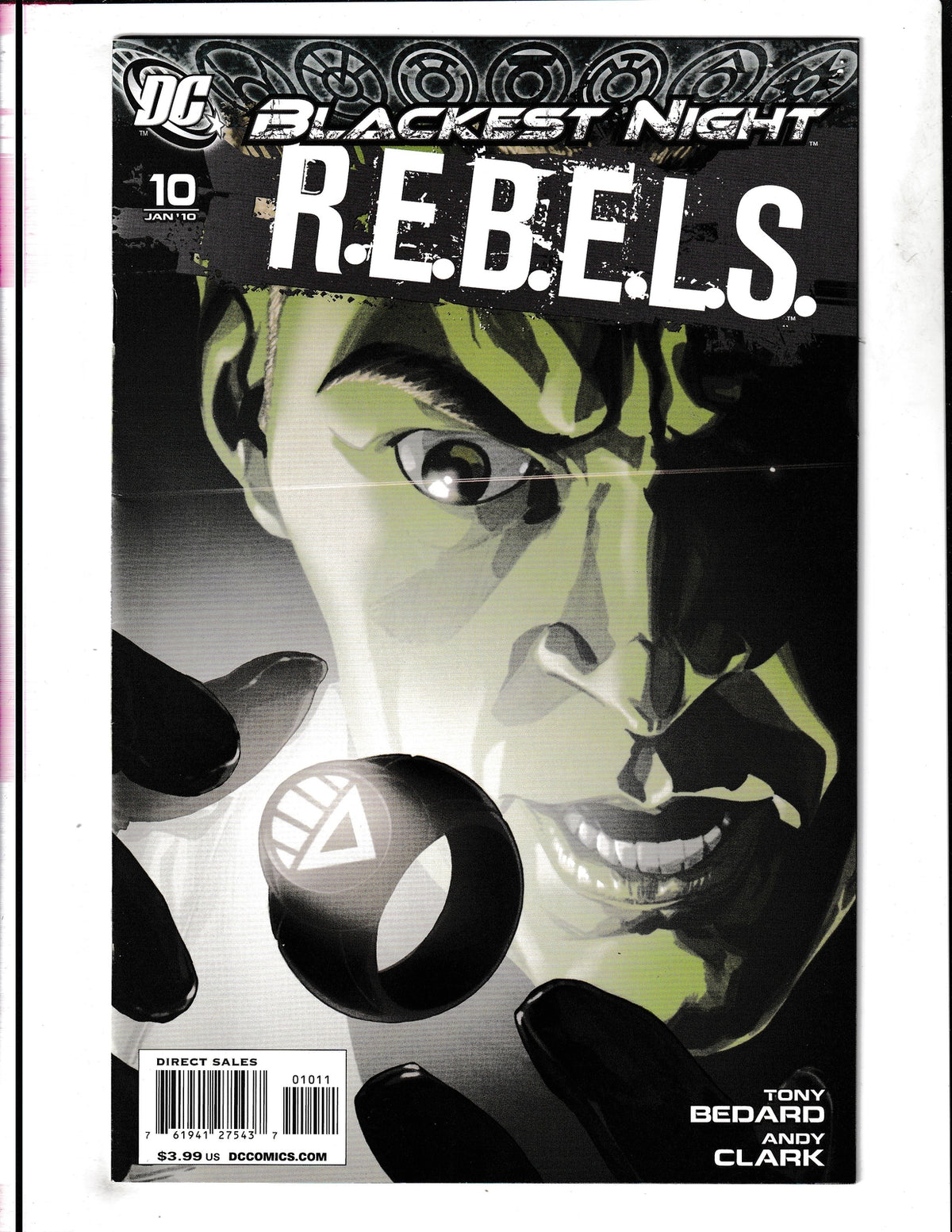 R.E.B.E.L.S. #10 (2010) Blackest Night DC Comics