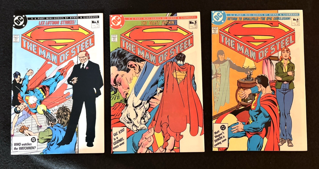 Man of Steel #1-6 includes #1B Variant Full Set - John Byrne (1986) DC Comics