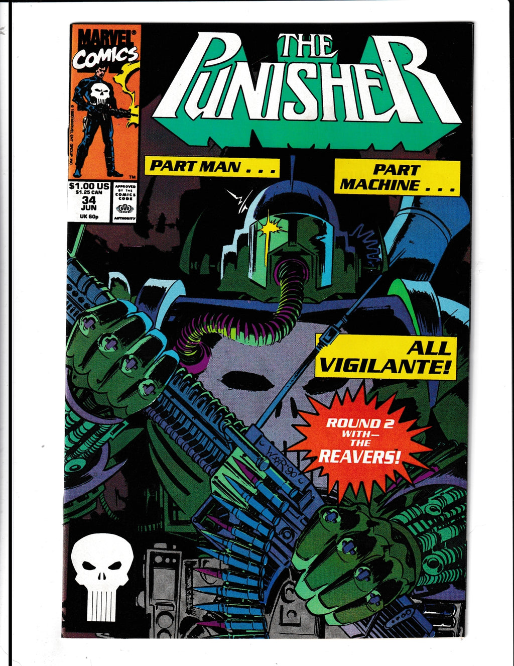 Punisher #34 (1990) Higher Grade Marvel Comics