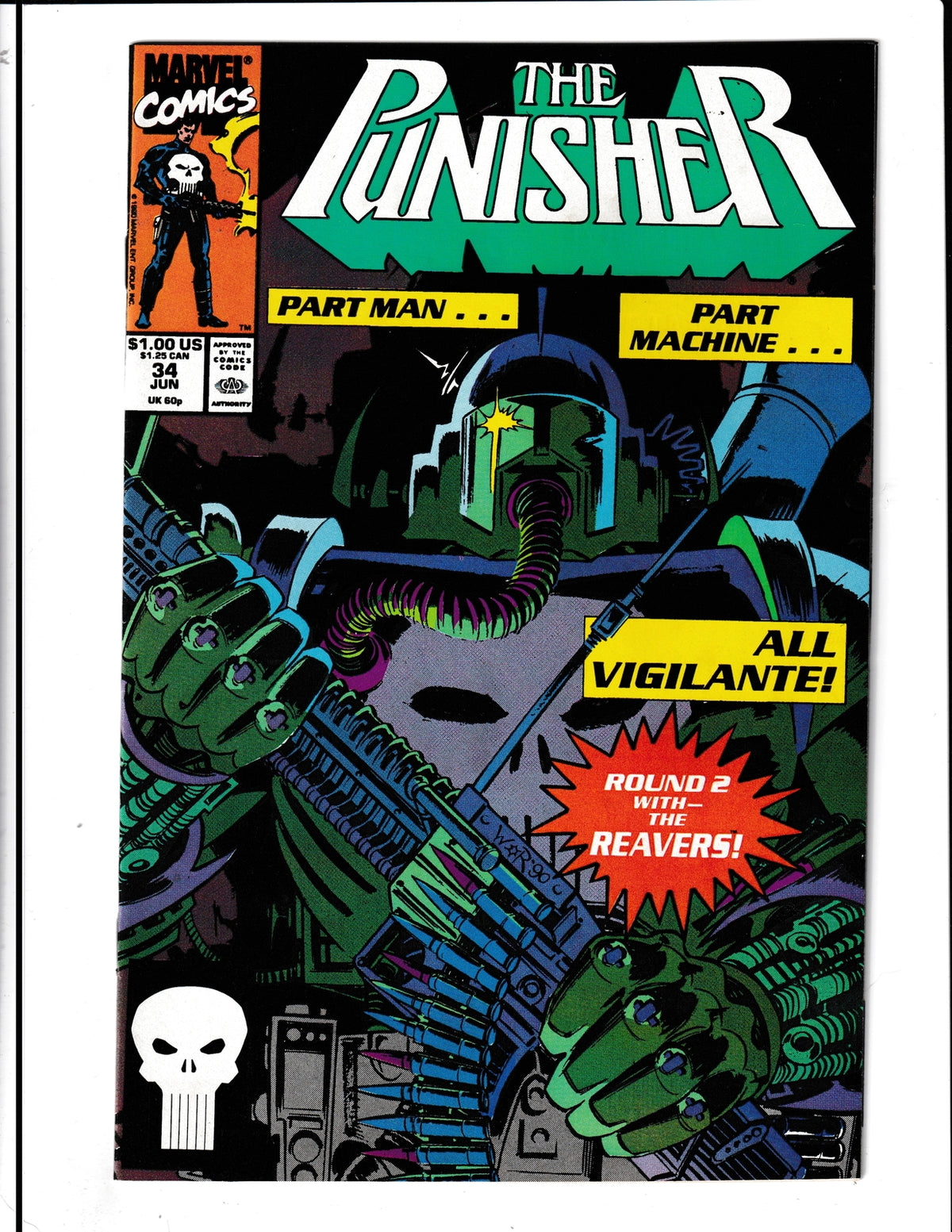 Punisher #34 (1990) Higher Grade Marvel Comics