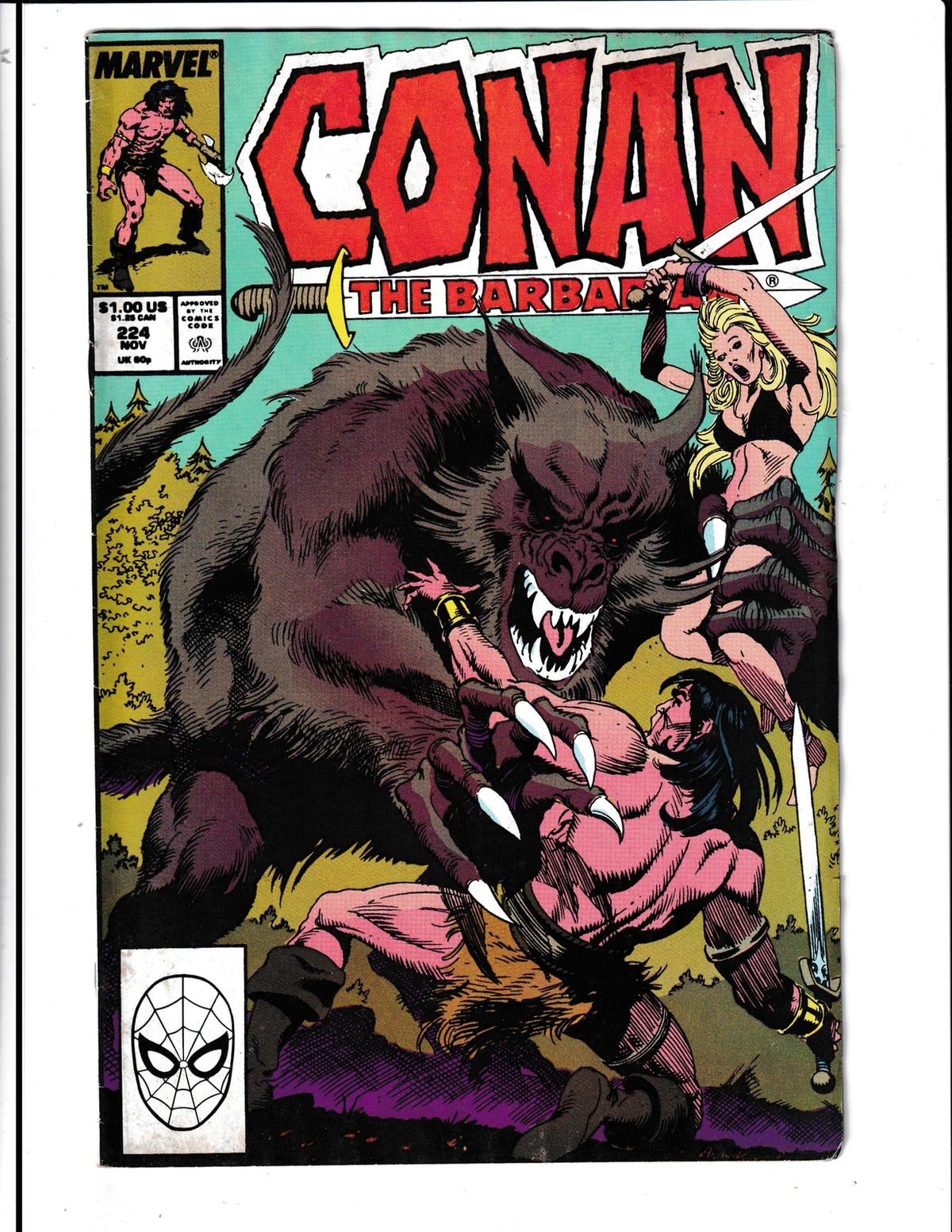 Conan the Barbarian #224 (1989) Marvel Comics SKU:781