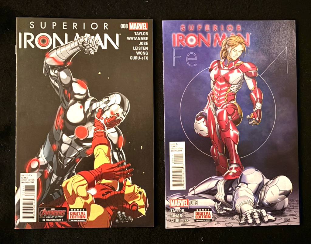 Superior Iron Man - Complete Set #1-9 (2015) Marvel Comics
