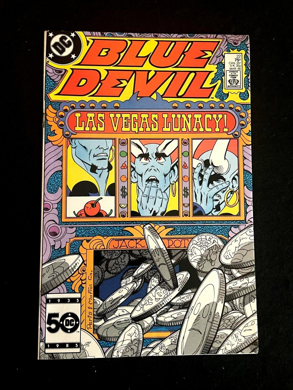 Blue Devil #22 1986 - HIGH GRADE