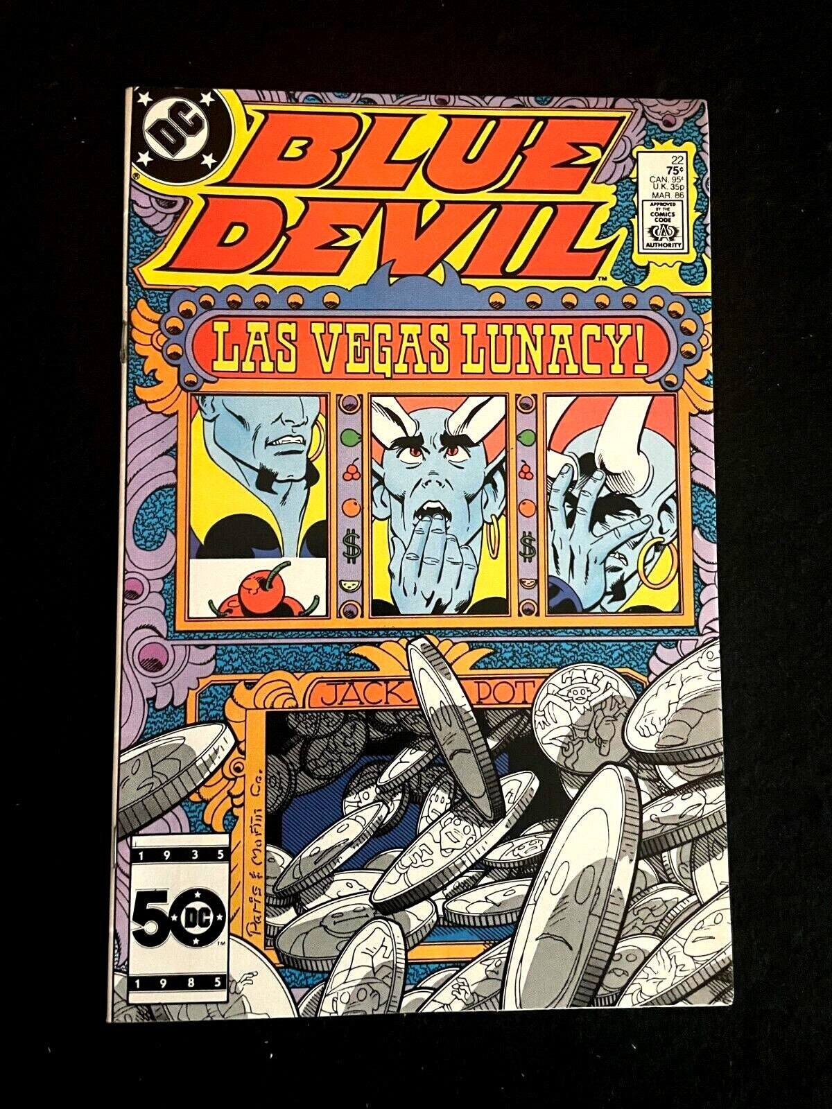 Blue Devil #22 1986 - HIGH GRADE
