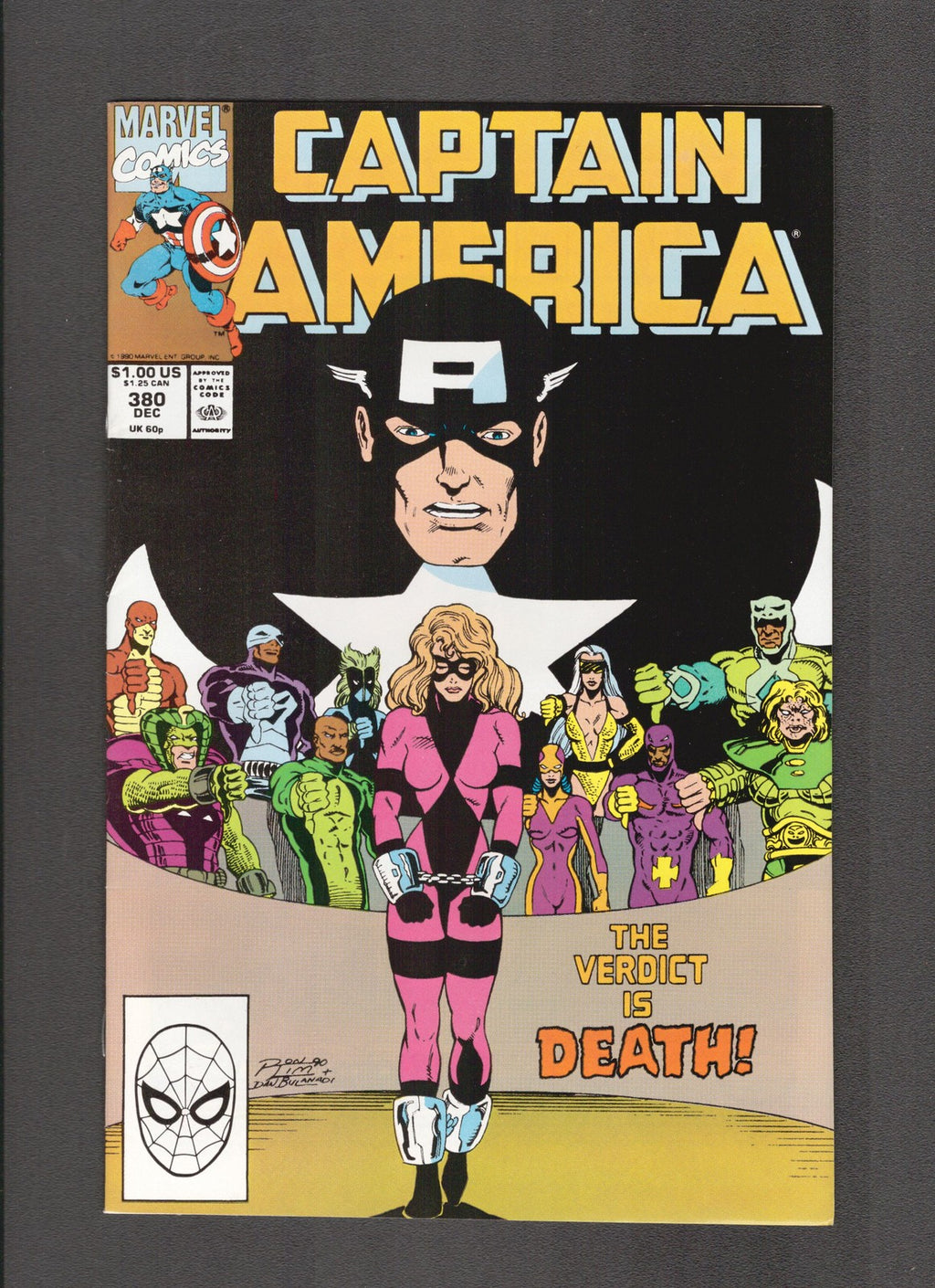 Captain America #380 (1990) Ron Lim - Steve Bulanadi Marvel Comics