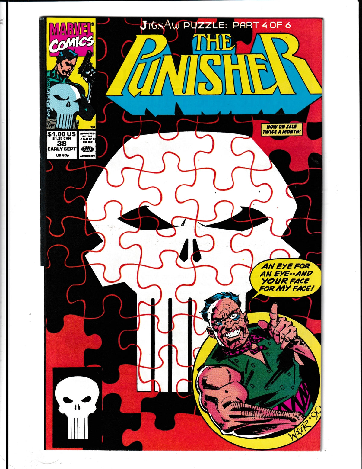 Punisher #38 (1990) Higher Grade Marvel Comics