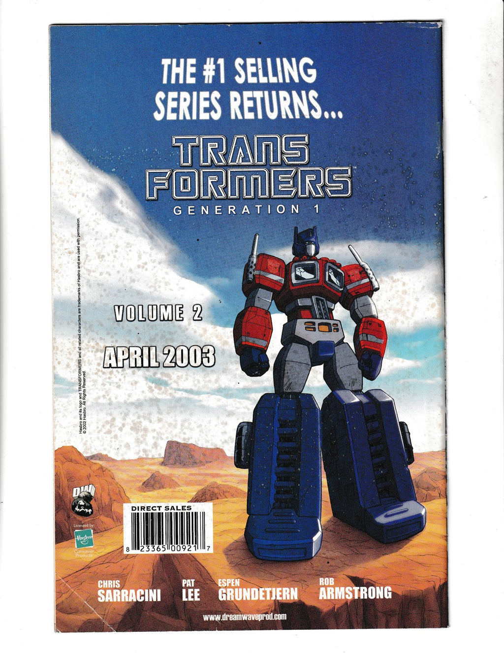 Transformers: Armada #8 (2003) Dreamwave Comics