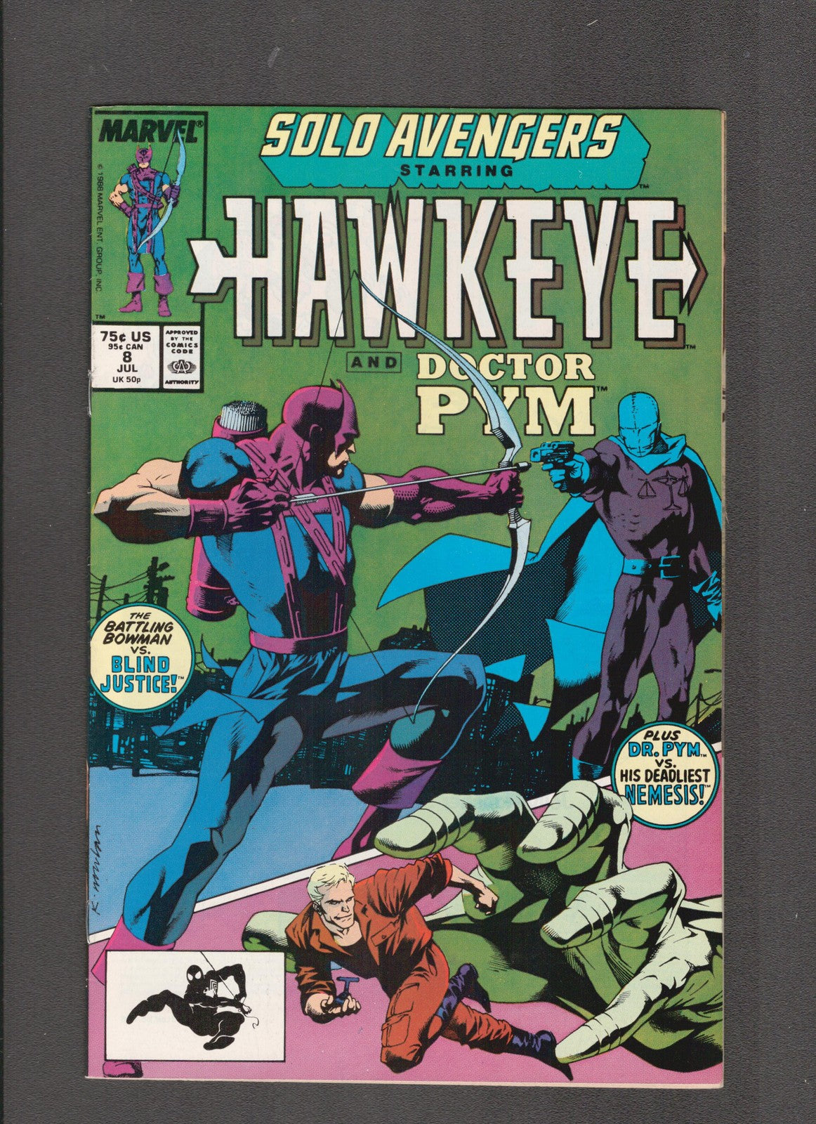 Solo Avengers #8 (1988) Jack Morelli Marvel Comics