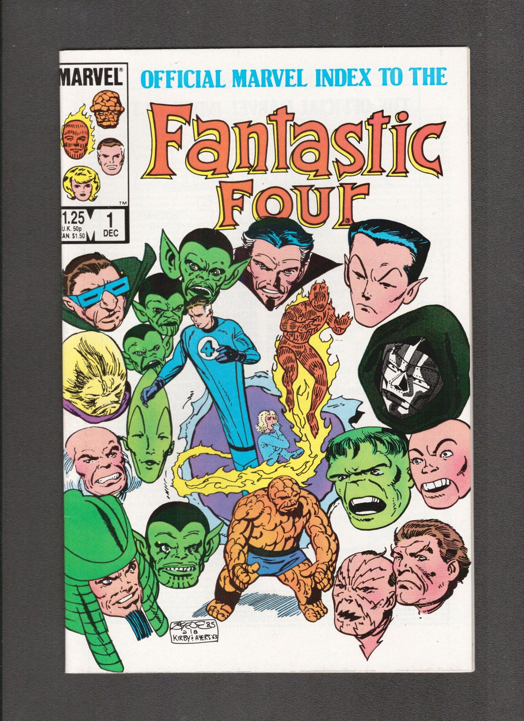 Official Marvel Index to the Fantastic Four #1 (1985) Byrne Marvel Comics